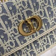 Kitlife Dior Miss Caro Bag White & Light Blue 19x5.5x13cm - 2
