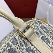 Kitlife Dior D-Vibe East-West Micro Bag White & Light Blue 20.5x12x7cm - 5