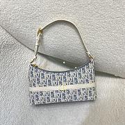 Kitlife Dior 30 Montaigne Cigale Mini Bag White & Light Blue 24x6.5x14cm - 1