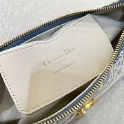 Kitlife Dior 30 Montaigne Cigale Mini Bag White & Light Blue 24x6.5x14cm - 6