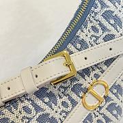 Kitlife Dior 30 Montaigne Cigale Mini Bag White & Light Blue 24x6.5x14cm - 5