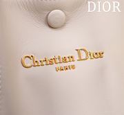 Kitlife Dior Signature Bucket Bag White & Light Blue Oblique 21x19x11cm - 5