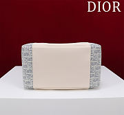 Kitlife Dior Signature Bucket Bag White & Light Blue Oblique 21x19x11cm - 4