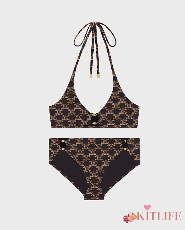 Kitlife Celine Swimsuit Brown & Black  - 1