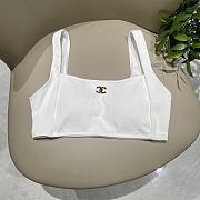Kitlife Chanel Two-piece Swimsuit White - 5
