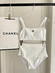Kitlife Chanel Two-piece Swimsuit White - 6
