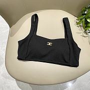 Kitlife Chanel Two-piece Swimsuit Black - 5