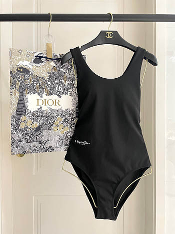Kitlife Dior One-piece Swimsuit Black