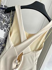 Kitlife Dior One-piece Swimsuit Off White - 3