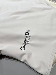 Kitlife Dior One-piece Swimsuit Off White - 5