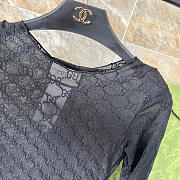 Kitlife Gucci Fabric Swimsuit Black - 5