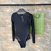 Kitlife Gucci Fabric Swimsuit Black - 3
