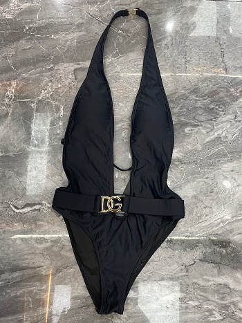 Kitlife Dolce & Gabbana Belt Swimsuit Black