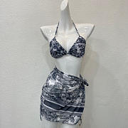 Kitlife Dior One-piece Swimsuit Blue  - 1