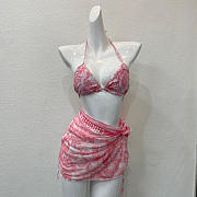 Kitlife Dior One-piece Swimsuit Pink - 1