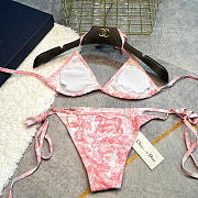 Kitlife Dior One-piece Swimsuit Pink - 2