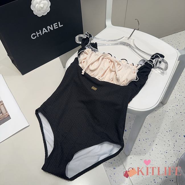 Kitlife Miu Miu Swimsuit Black & Off White - 1