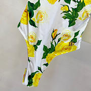 Kitlife Dolce & Gabbana One-piece Swimsuit White & Yellow  - 2
