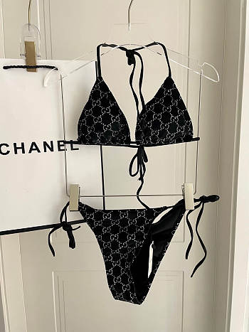 Kitlife Gucci Black Velvet Bikini