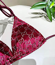 Kitlife Gucci Pink Velvet Bikini - 4
