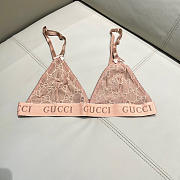 Kilife Gucci GG Embroidered Mesh Jumpsuit Beige - 2