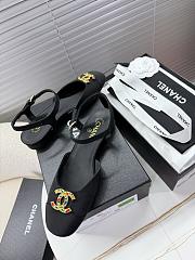 Kitlife Chane Square-toed Sandals Black Multicolor Hardware - 6