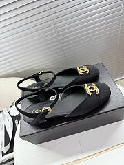 Kitlife Chane Square-toed Sandals Black Multicolor Hardware - 5