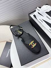 Kitlife Chane Square-toed Sandals Black Multicolor Hardware - 4