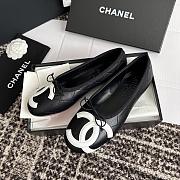 Kitlife Chanel Vintage Kangpeng Ballet Shoes Black & White - 6