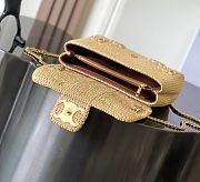 Kitlife Celine Victoire Bag In Raffia With Triomphe Embroderies Bag Natural 115853 23.5x15x8cm - 5