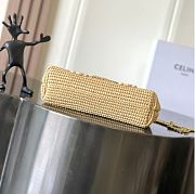 Kitlife Celine Victoire Bag In Raffia With Triomphe Embroderies Bag Natural 115853 23.5x15x8cm - 4