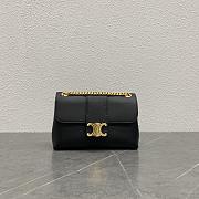 Kitlife Celine Victoire Bag in Black Calfskin 116592 23.5x14x8cm - 1