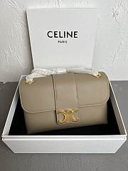 Kitlife Celine Victoire Bag in Beige Calfskin 116592 23.5x14x8cm - 1