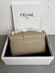 Kitlife Celine Victoire Bag in Beige Calfskin 116592 23.5x14x8cm - 5