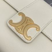 Kitlife Celine Victoire Bag in White Calfskin 116592 23.5x14x8cm - 3