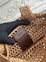 Kitlife Chloe Summer Banana Tote Bag In Beige Raffia 33x37x2cm - 6