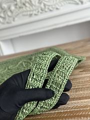 Kitlife Chloe Summer Banana Tote Bag In Green Raffia 33x37x2cm - 6