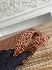 Kitlife Chloe Summer Banana Tote Bag In Brown Raffia 33x37x2cm - 3