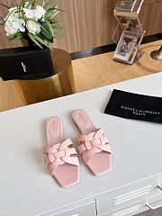 Kitlife Saint Laurent Tribute Sandals In Pink Smooth Leather - 4