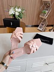 Kitlife Saint Laurent Tribute Sandals In Pink Smooth Leather - 2
