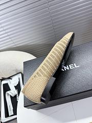 Kitlife Chanel Woven Raffia Ballet Shoes Beige - 6