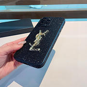 Kitlife Saint Laurent Diamond Phone Case Black - 6