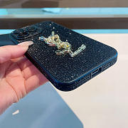 Kitlife Saint Laurent Diamond Phone Case Black - 5
