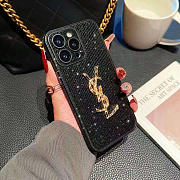 Kitlife Saint Laurent Diamond Phone Case Black - 2
