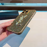 Kitlife Saint Laurent Diamond Phone Case Gold - 4