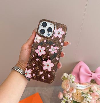 Kitlife Louis Vuitton x TM Phone Case Brown & Pink