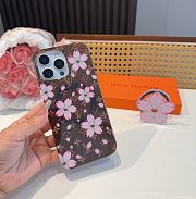 Kitlife Louis Vuitton x TM Phone Case Brown & Pink - 3
