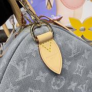 Kitlife Louis Vuitton Speedy Soft 30 Bag Grey Denim M13344 30x17x21cm - 4