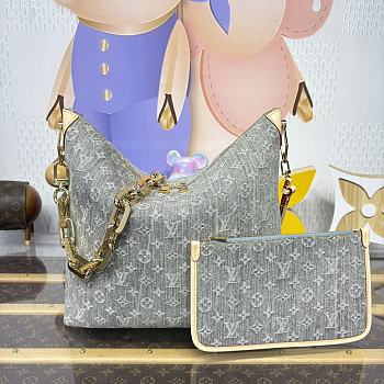 Kitlife Louis Vuitton Coussin Bag Grey Denim M13390 38x10x33cm