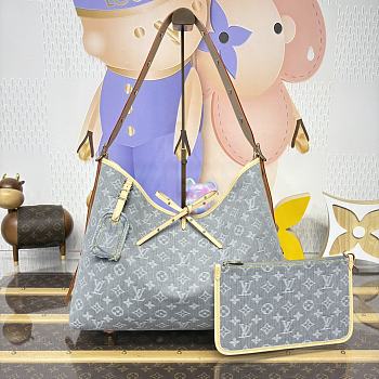 Kitlife Louis Vuitton CarryAll Bag Grey Denim M13289 39x15x30cm